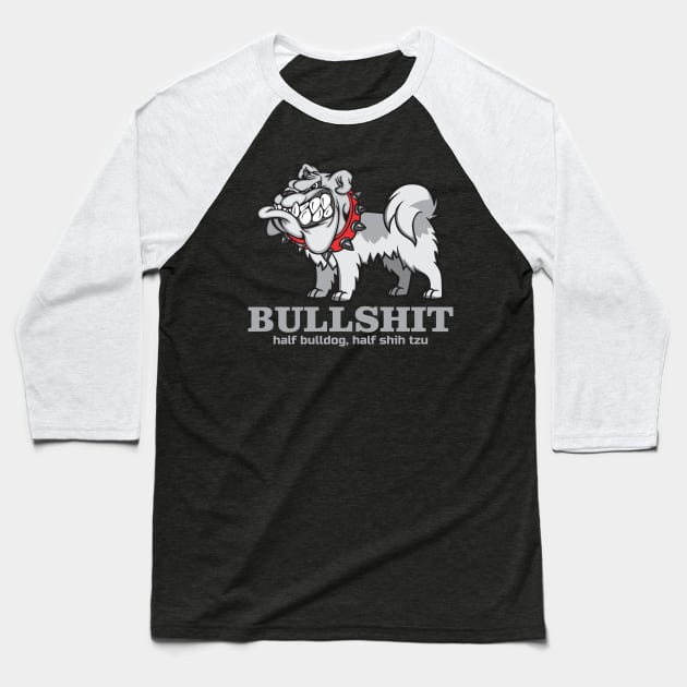 BULLSHIT Baseball T-Shirt by Diskarteh